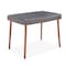 Alaterre Furniture Athens All-Weather Wicker Outdoor 26"H Cocktail Table with Glass Top AWWB04BB - alternate 1